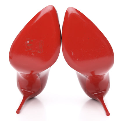 Christian Louboutin Patent Breche 100 Pumps 37.5 Flamenco 5 of 8