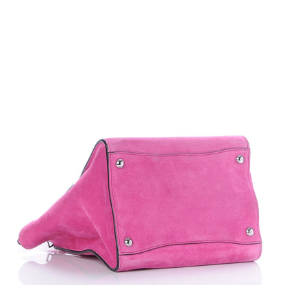 Prada Scamosciato Suede Twin Pocket Tote Fuxia 5 of 12
