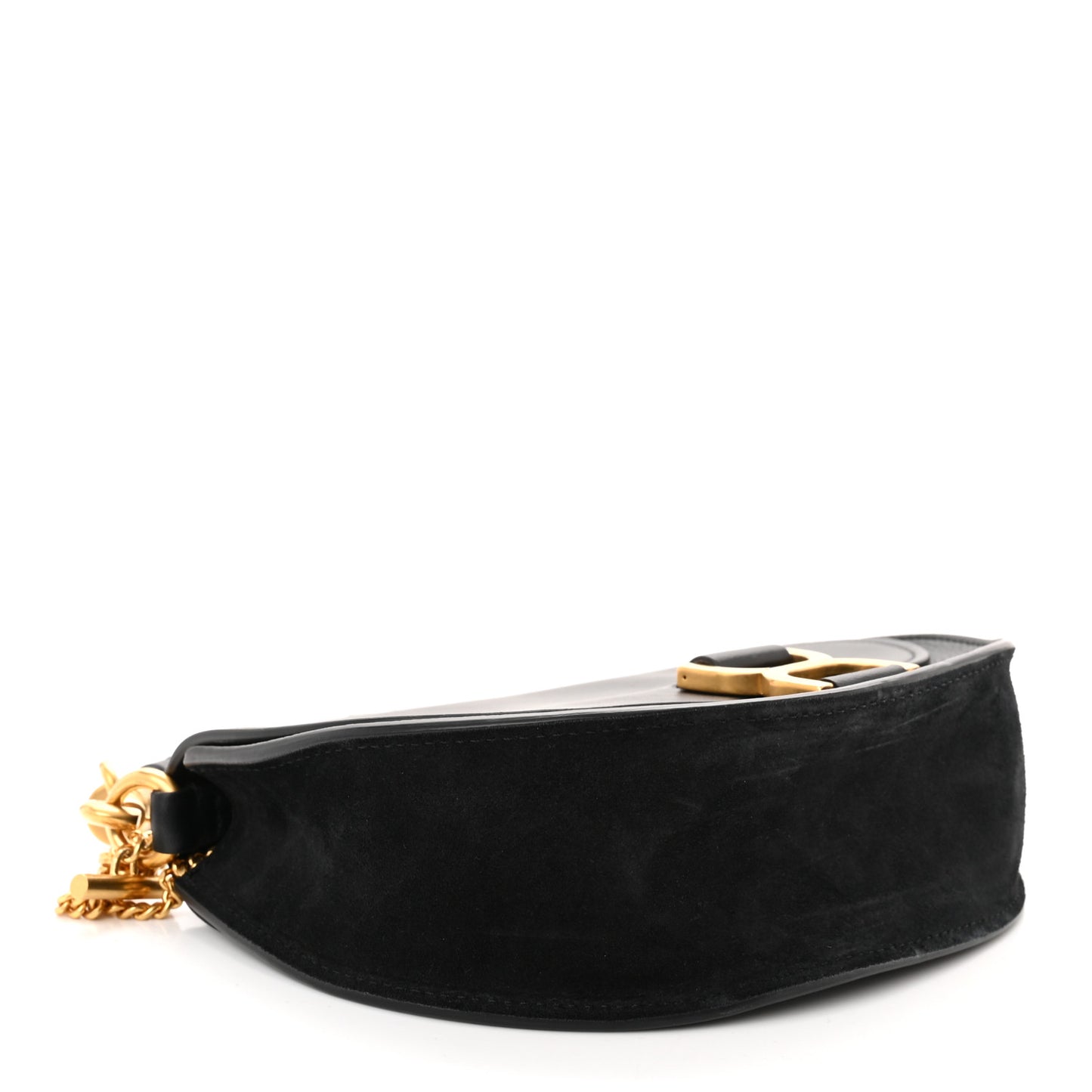 Calfskin Marcie Chain Flap Bag Black