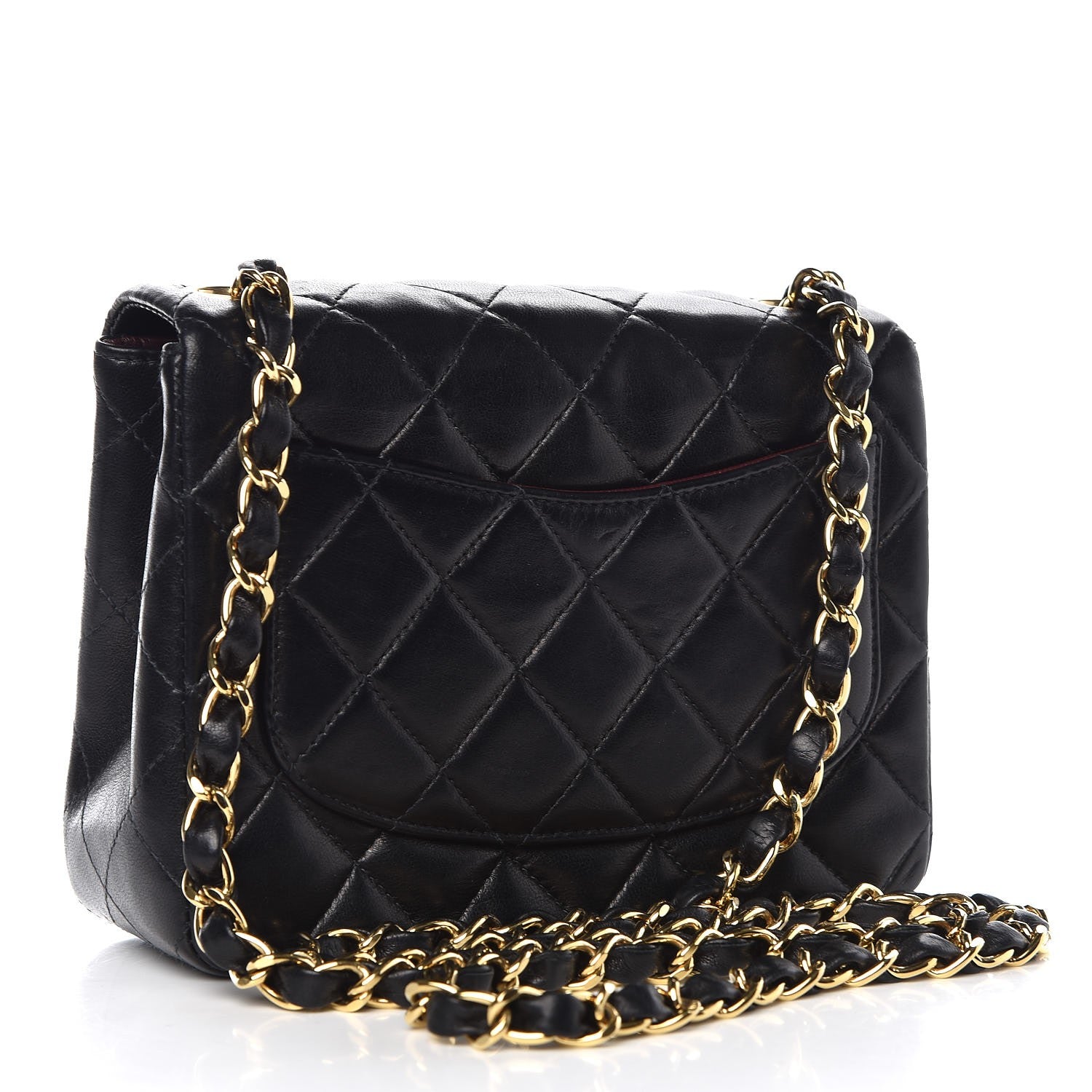 Chanel Lambskin Quilted Mini Square Flap Black 3 of 9