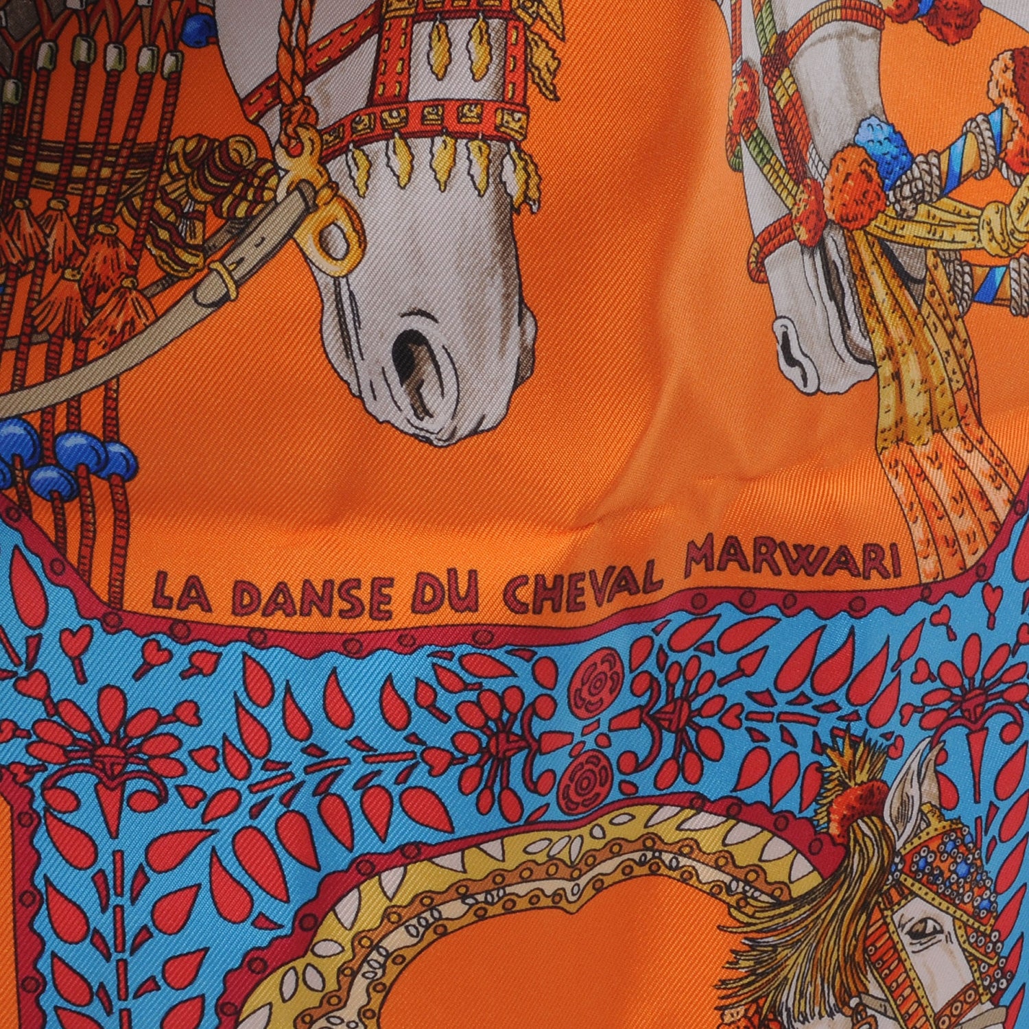 Hermes Silky Pop La Danse du Cheval Marwari Shopper Tote 7 of 10