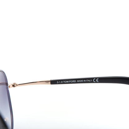 Tom Ford Acetate Georgia Sunglasses TF498 Black 5 of 8