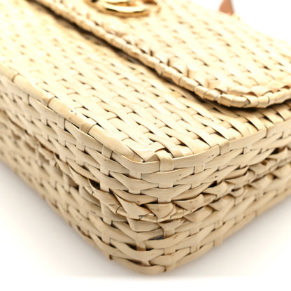 Gucci Glazed Wicker Small Cestino Shoulder Bag Natural 10 of 10