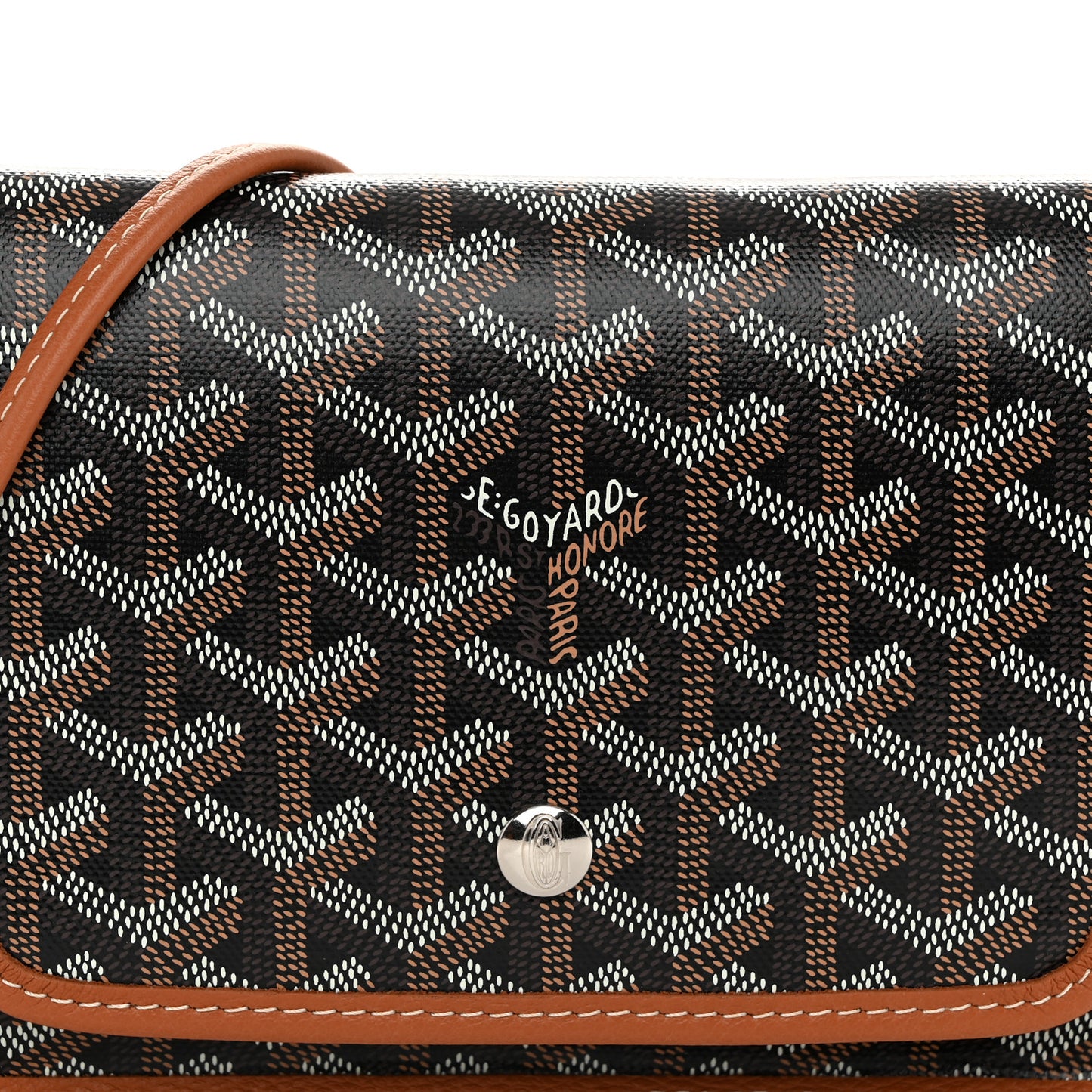 Goyardine Plumet Wallet Clutch Black Gold