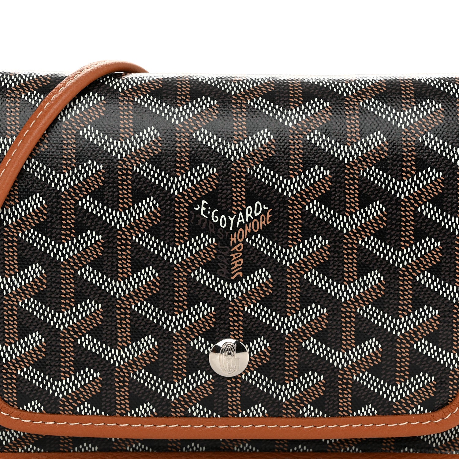 Goyard Goyardine Plumet Wallet Clutch Black Gold 8 of 10
