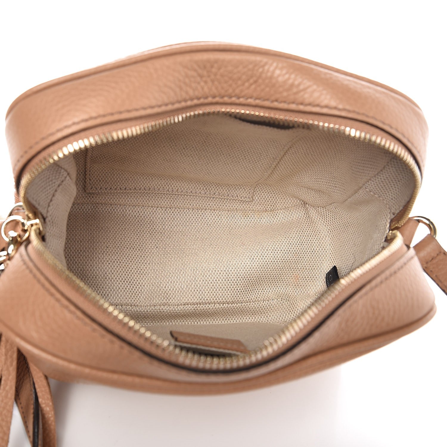 Gucci Pebbled Calfskin Small Soho Disco Bag Camelia 5 of 7