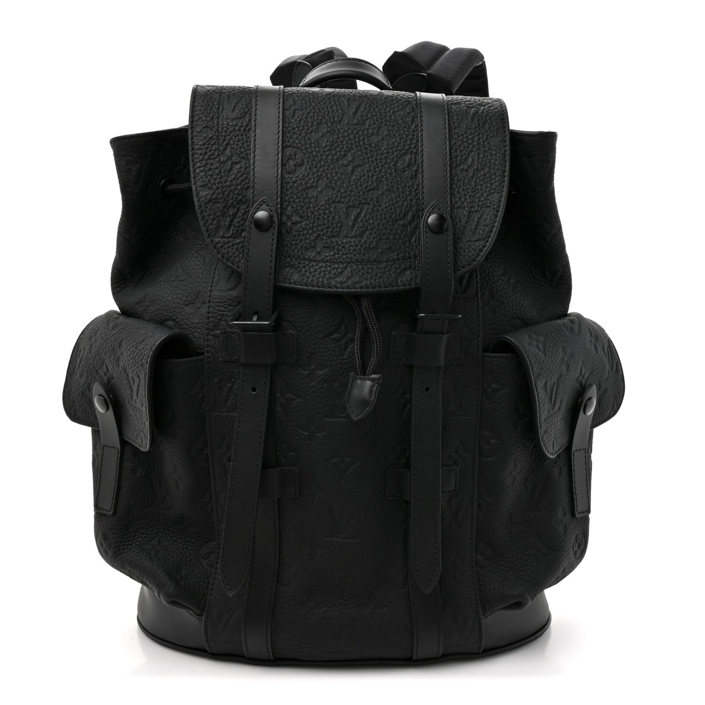 Taurillon Monogram Christopher MM Backpack Black