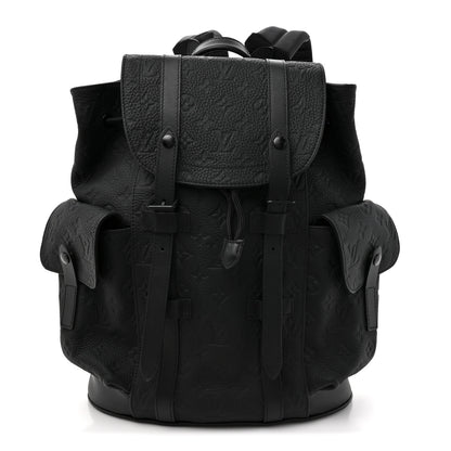 Louis Vuitton Taurillon Monogram Christopher MM Backpack Black 1 of 10