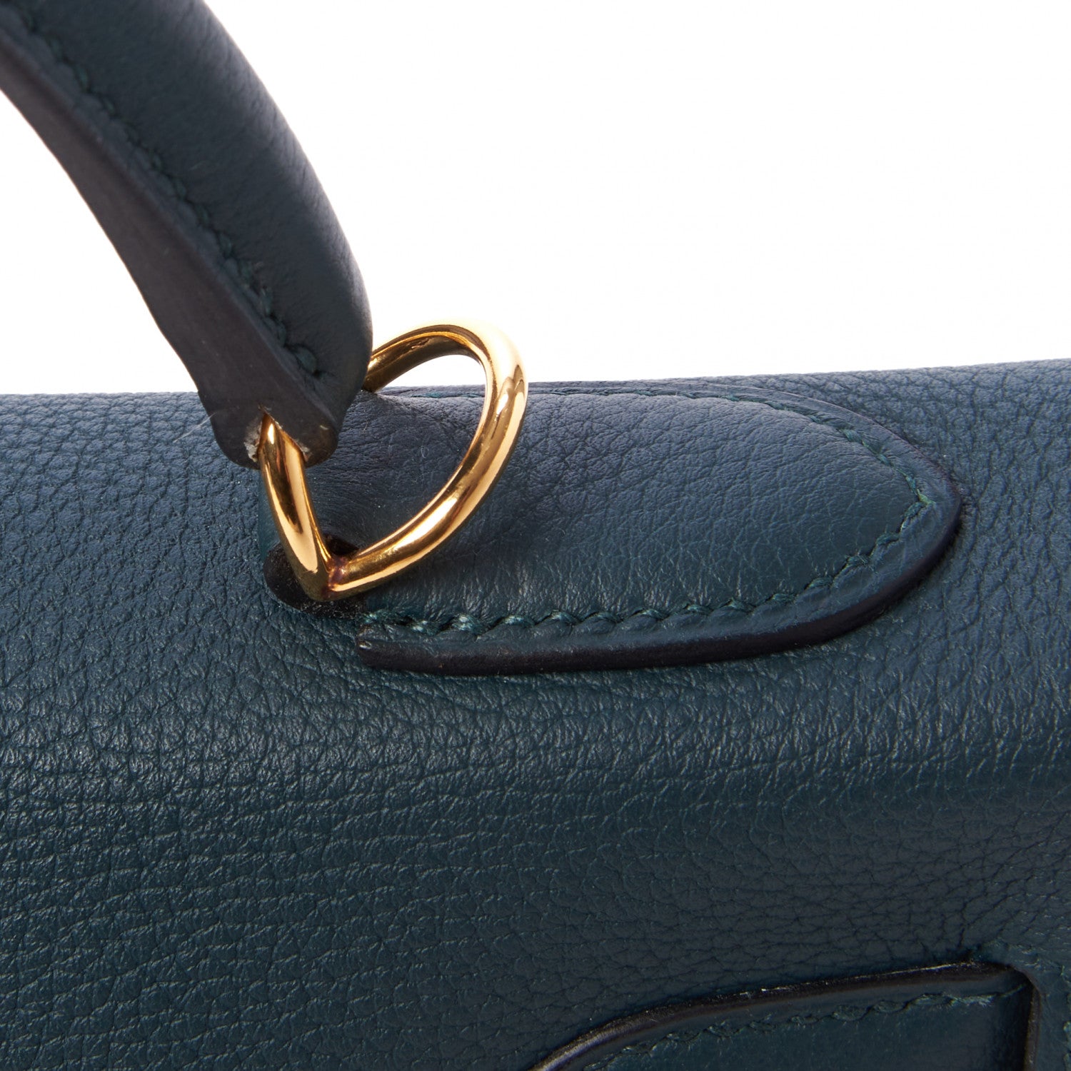 Hermes Togo Kelly Retourne 32 Vert Cypress 9 of 33