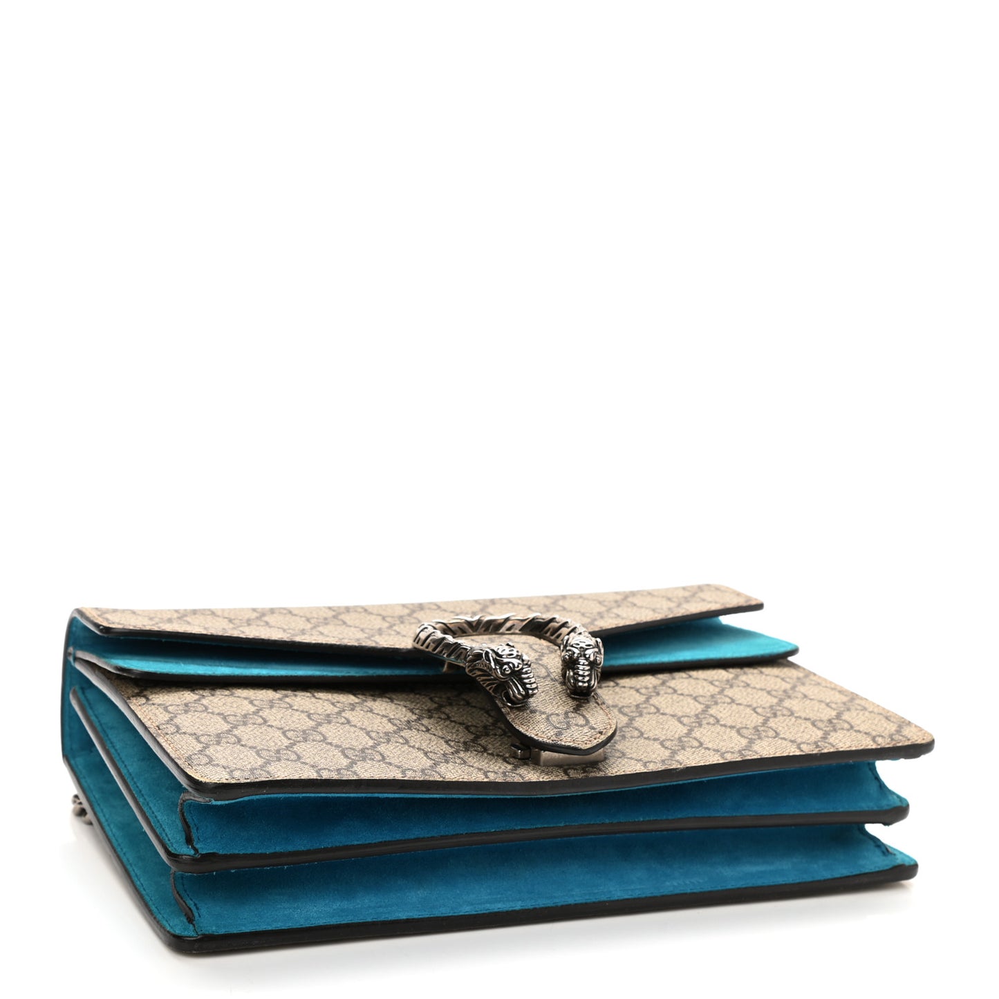 GG Supreme Monogram Small Dionysus Shoulder Bag Bright Turquoise