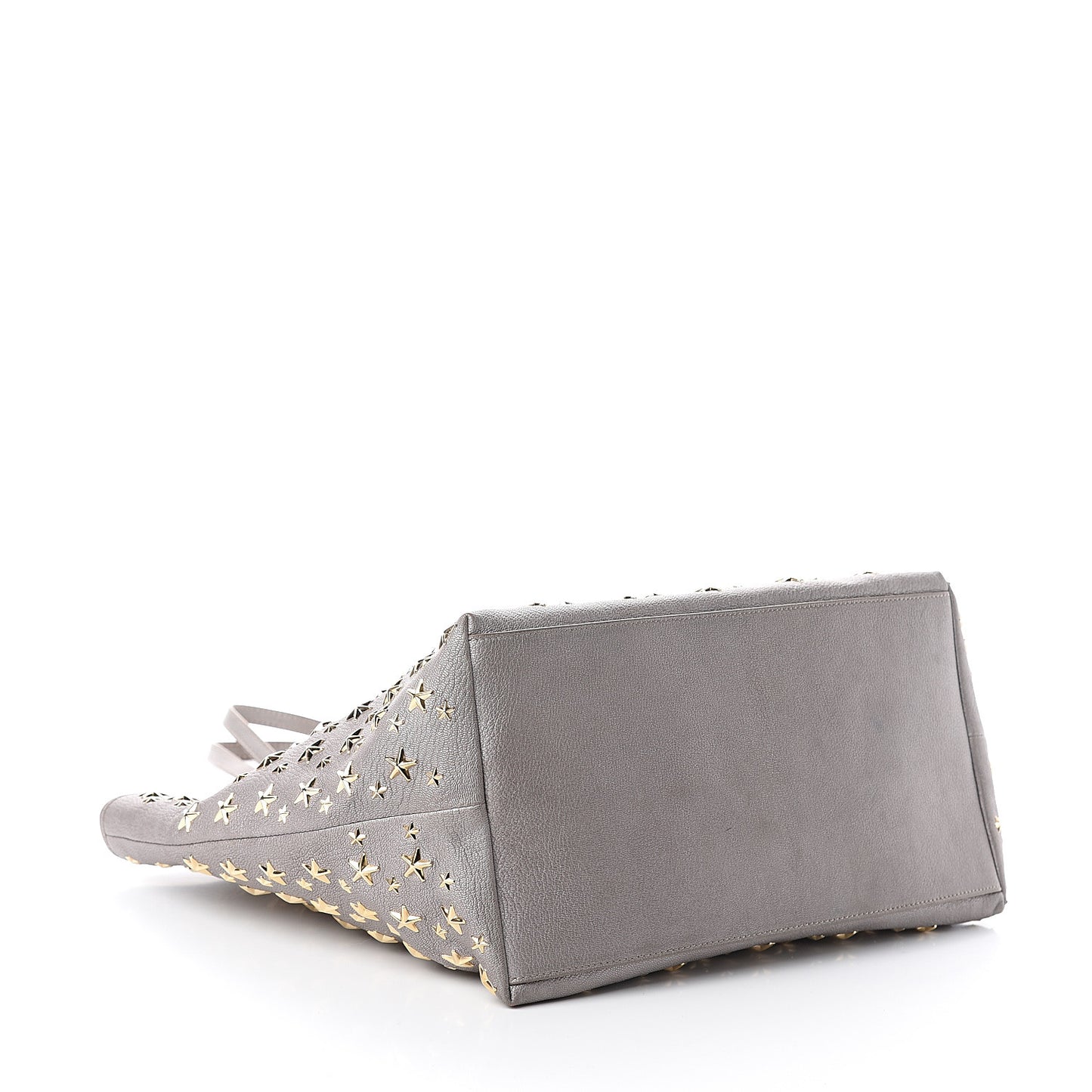 Metallic Calfskin Sasha Star Studded Tote Silver