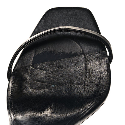 Saint Laurent Nappa Vendome Opyum 110 Sandals 39.5 Black Aged Gold 10 of 11