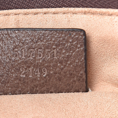 Gucci GG Supreme Monogram Large Ophidia Pouch Clutch Brown 12 of 15
