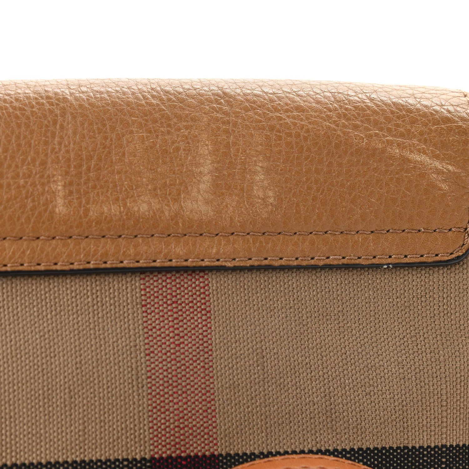 Burberry Canvas Mega Check Crossbody Brown 10 of 11