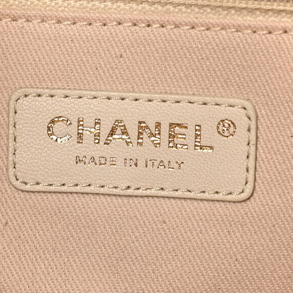 Chanel Lurex Boucle Small Deauville Tote Ivory 6 of 10