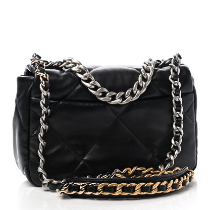 Chanel Lambskin Quilted Medium Chanel 19 Flap Black 3 of 9
