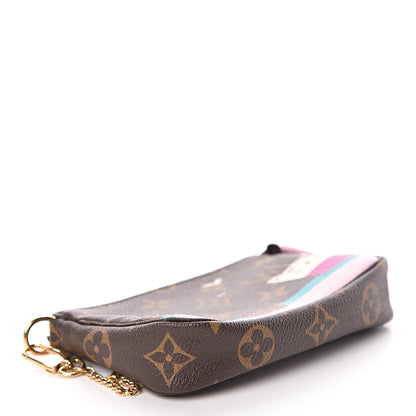 Louis Vuitton Monogram 2016 Christmas Animation Mini Pochette Accessories Rose Ballerine 4 of 8