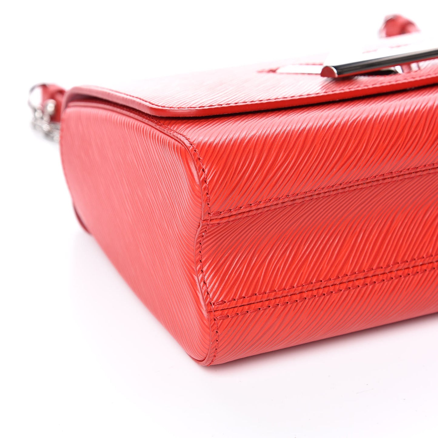 Epi Twist Shoulder Bag MM Coquelicot
