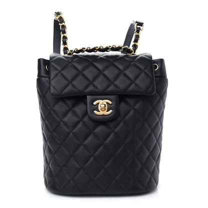 Chanel Calfskin Quilted Mini Urban Spirit Backpack Black 1 of 10