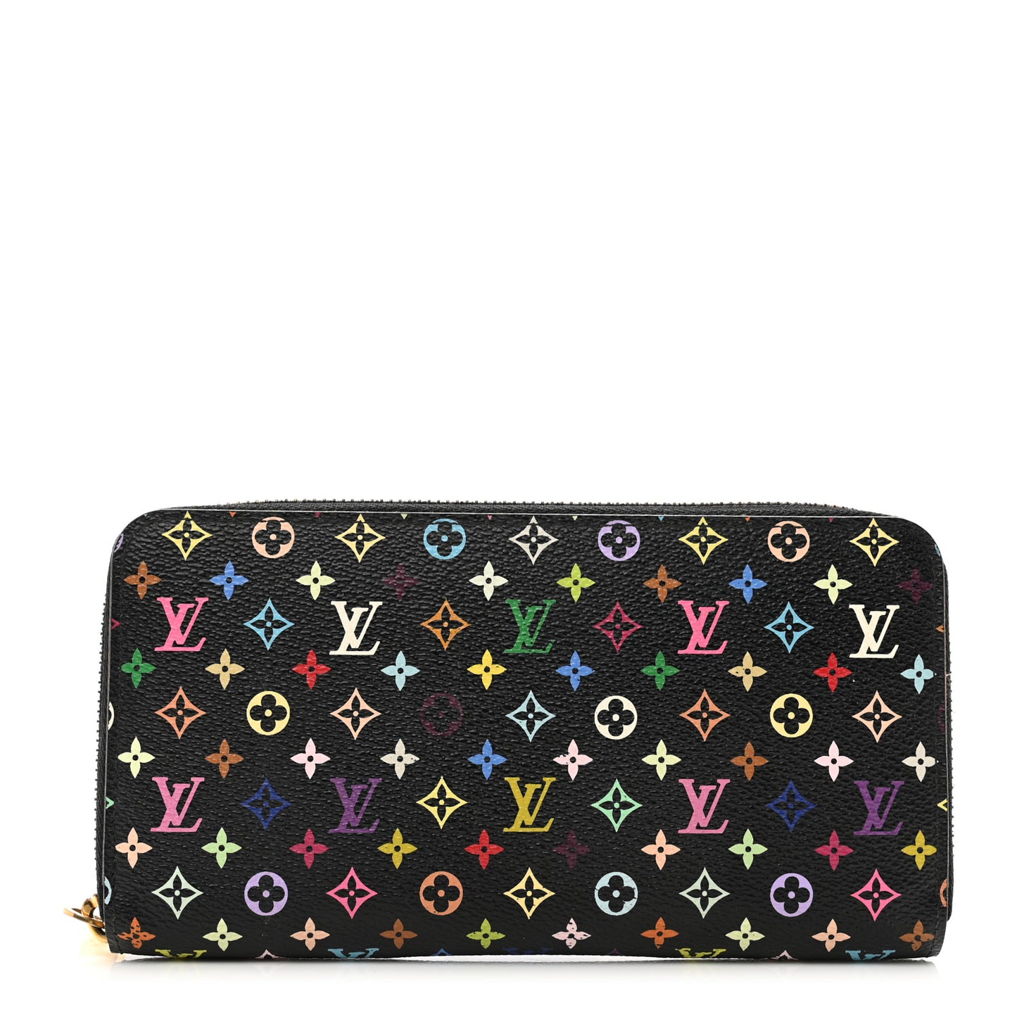 Monogram Multicolor Zippy Wallet Black Violet