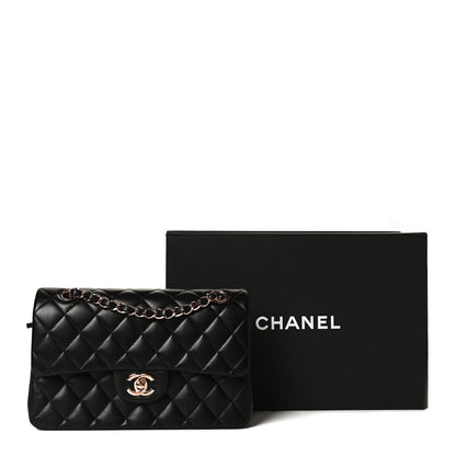 Chanel Lambskin Quilted Small Double Flap Black 14 of 14