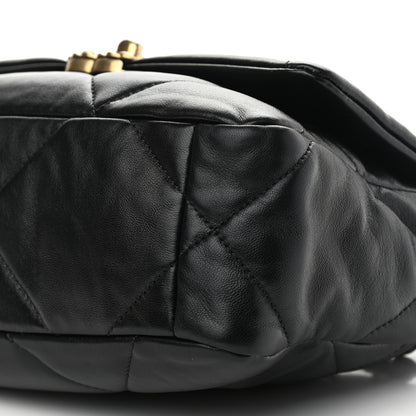 Chanel Lambskin Quilted Medium Chanel 19 Flap Black 10 of 10