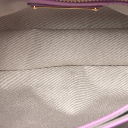 Salvatore Ferragamo Calfskin Flower Flap Bag Pink 5 of 11