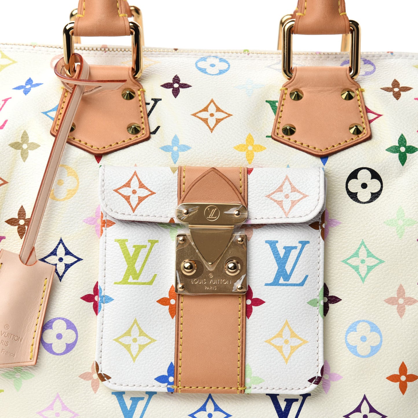Monogram Multicolor Speedy 30 White
