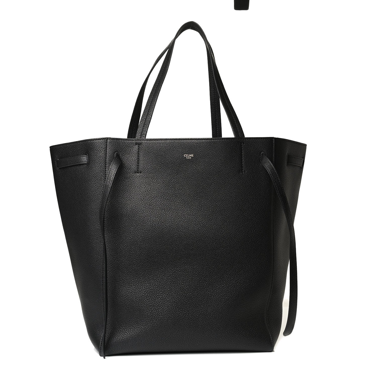 Celine Soft Grained Calfskin Medium Belt Cabas Phantom Black 1 of 9