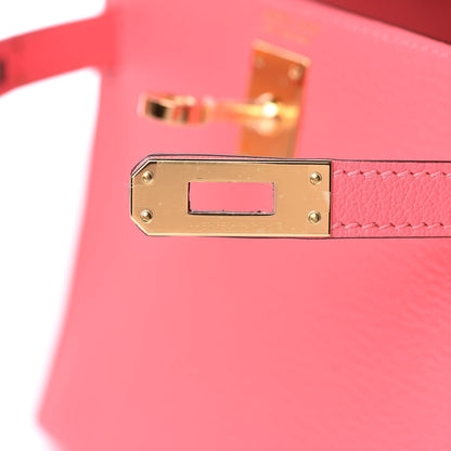 Hermes Chevre Mysore Mini Kelly Sellier 20 Rose Lipstick 21 of 29
