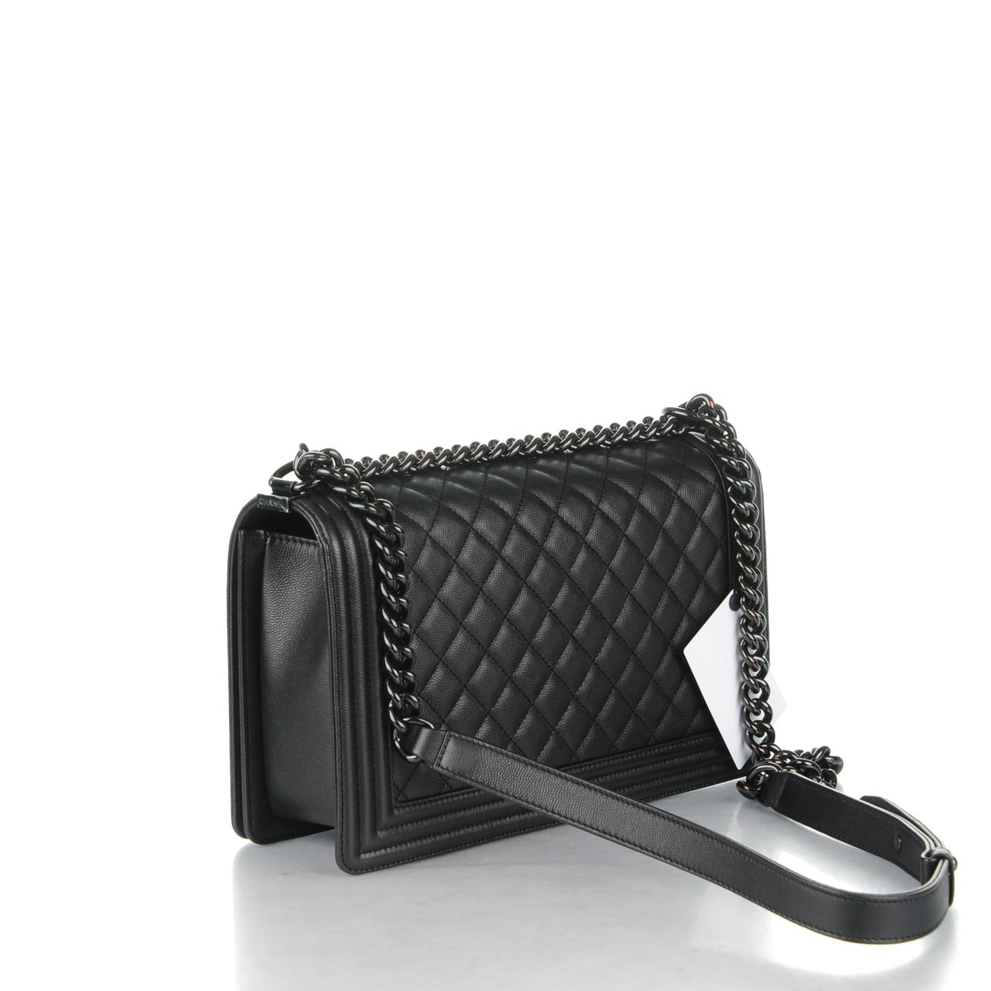 Caviar Quilted New Medium Boy Flap So Black