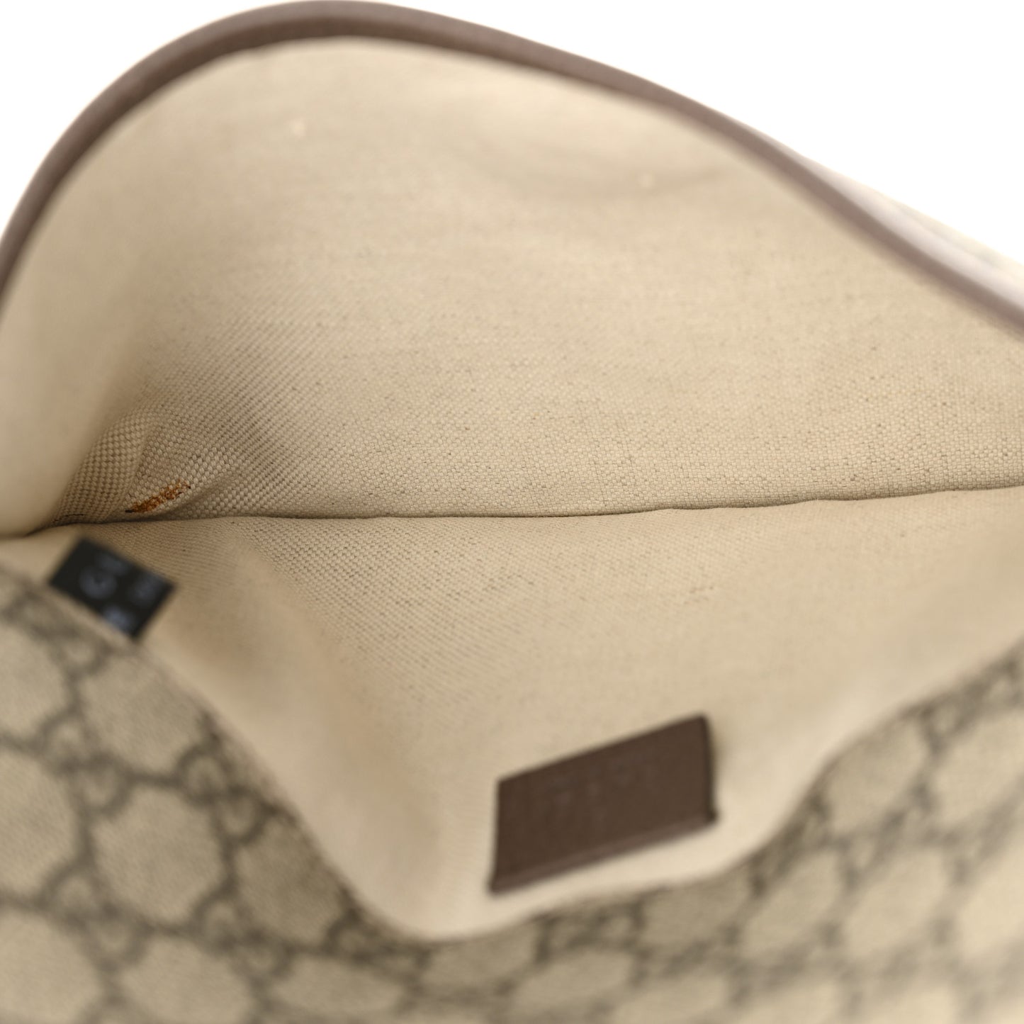 GG Supreme Monogram Neo Vintage Web Belt Bag Brown