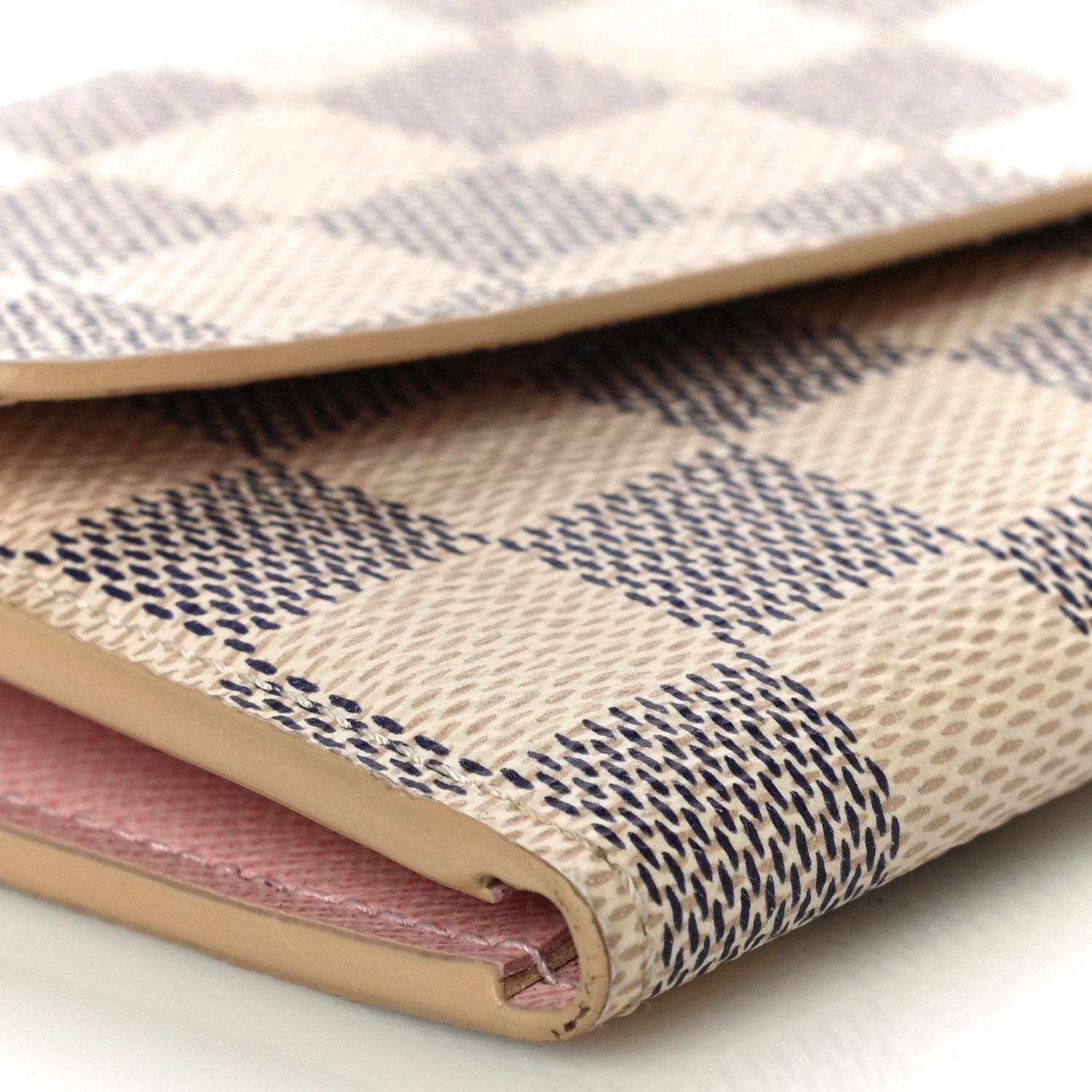 Louis Vuitton Damier Azur Emilie Wallet Rose Ballerine 8 of 10
