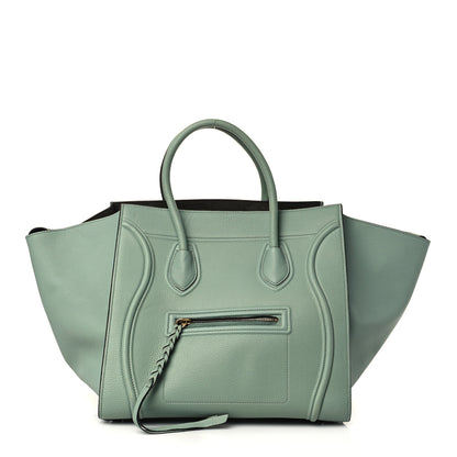 Celine Baby Grained Calfskin Medium Phantom Luggage Jade 1 of 12