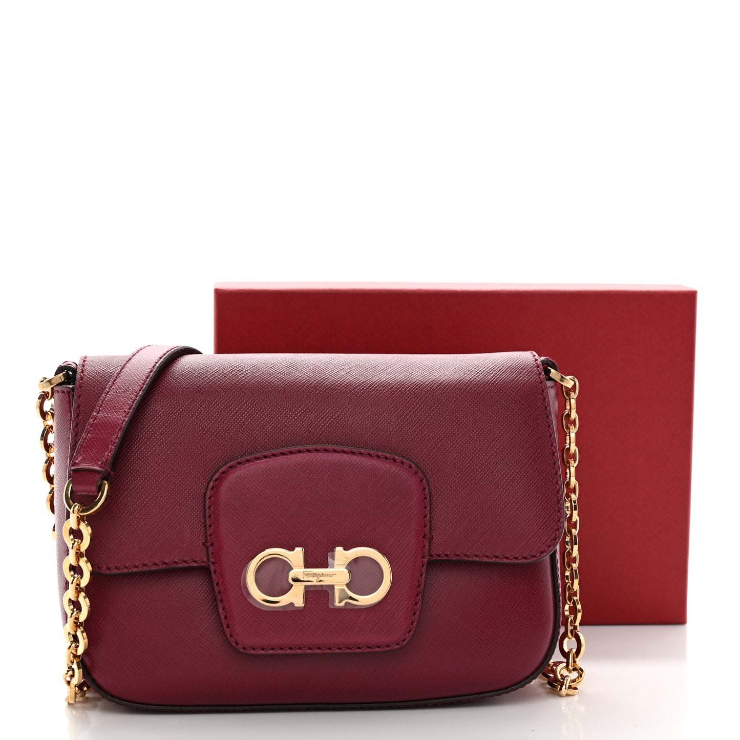 Saffiano Paris Crossbody Bag Wine