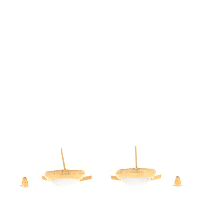 Chanel Pearl CC Tags Drop Earrings Gold 3 of 6