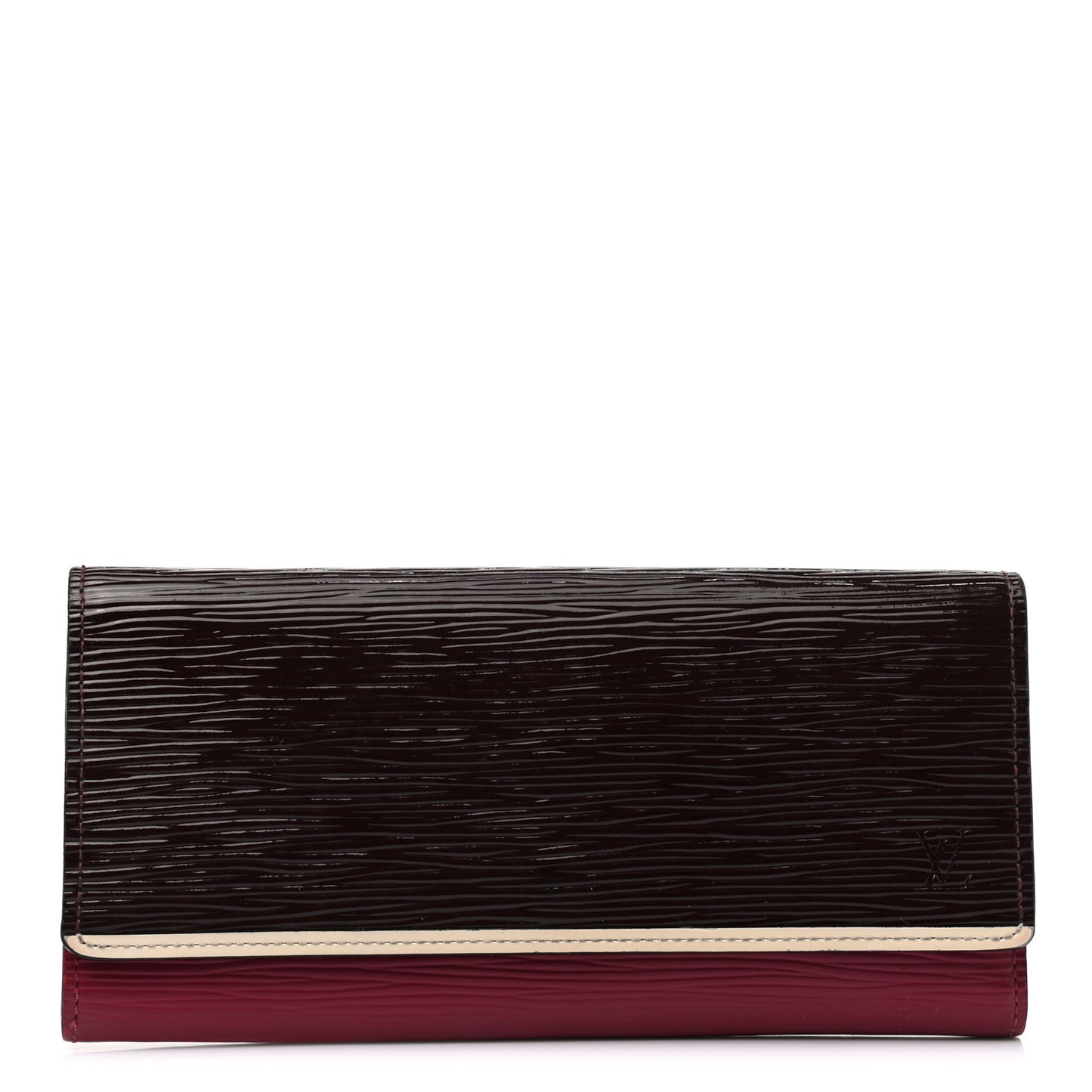 Electric Epi Flore Wallet Tri-Color Prune