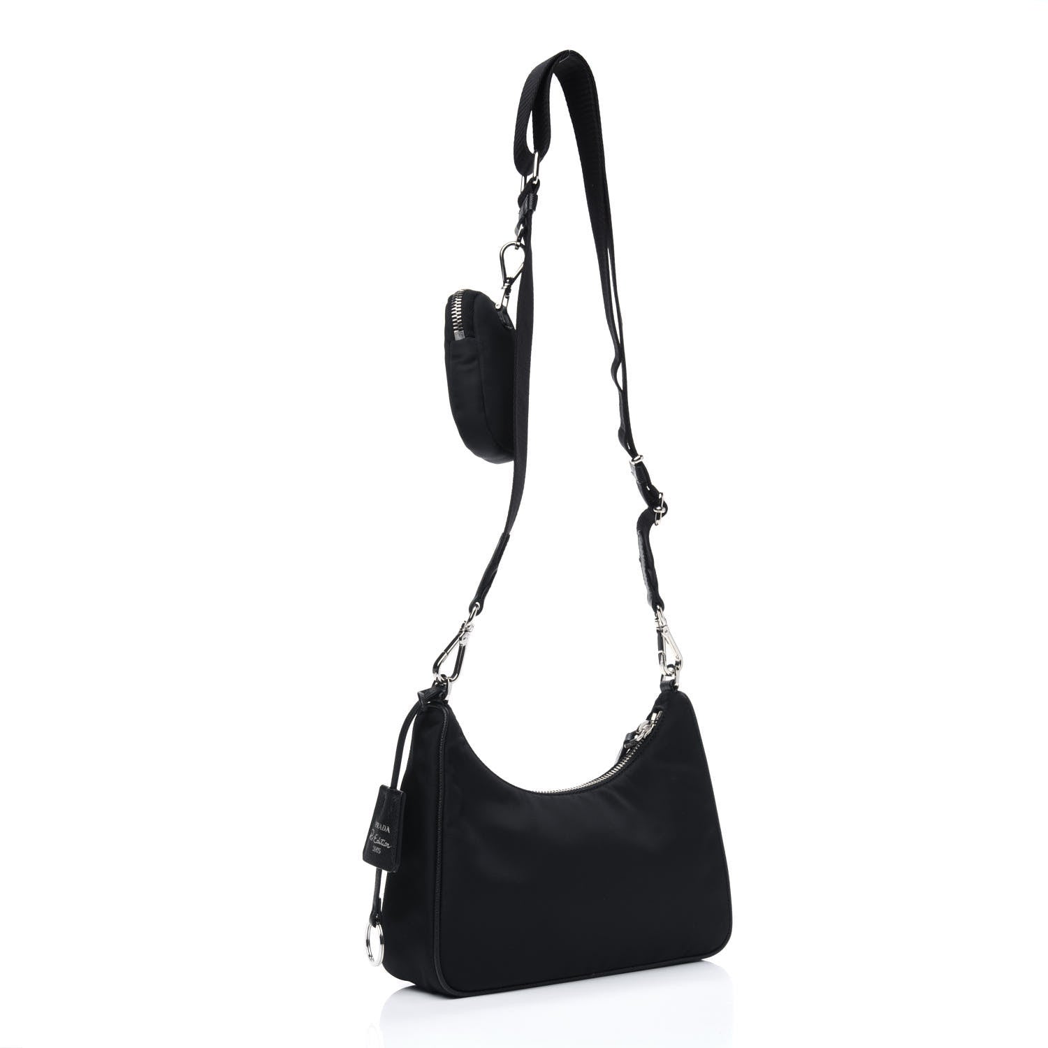 Prada Nylon Re-Edition 2005 Shoulder Bag Black 4 of 14