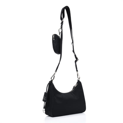 Prada Nylon Re-Edition 2005 Shoulder Bag Black 4 of 14