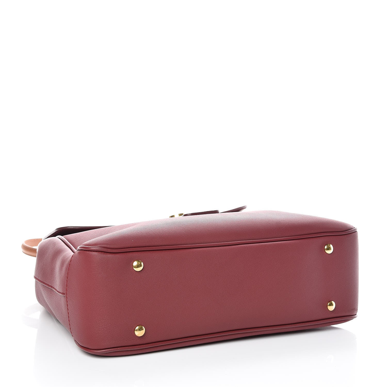 Burberry Trench Calfskin Large DK88 Top Handle Bag Antique Red 4 of 10