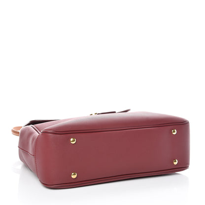 Burberry Trench Calfskin Large DK88 Top Handle Bag Antique Red 4 of 10