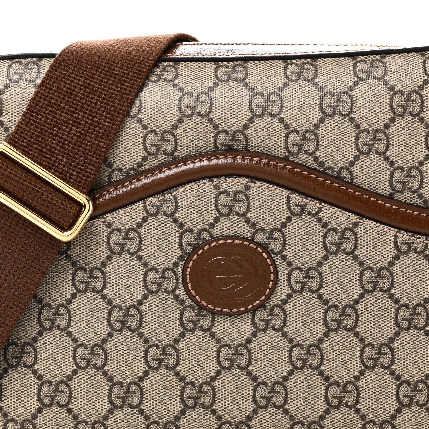 Gucci GG Supreme Monogram Azalea Calfskin Retro Interlocking G