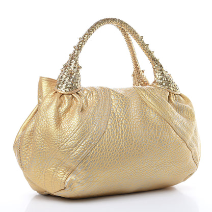 Fendi Nappa Nuvolata Bimetal Spy Oro Argento 3 of 13
