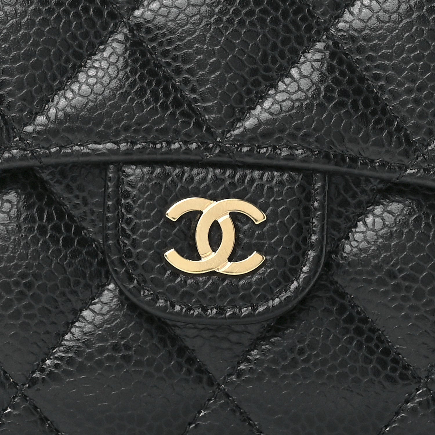 Chanel Caviar Quilted Compact Flap Wallet Black 11 of 15