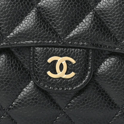 Chanel Caviar Quilted Compact Flap Wallet Black 11 of 15
