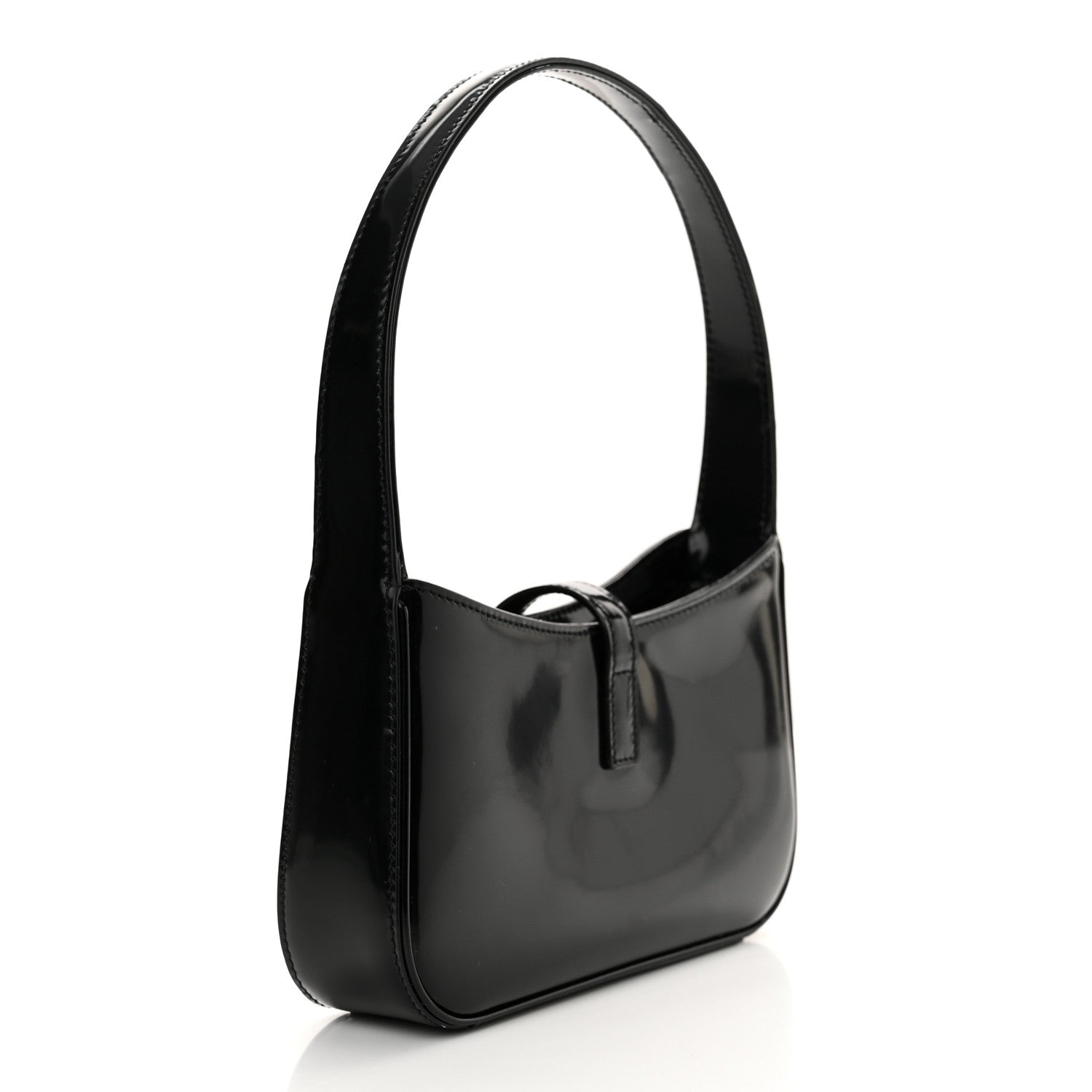 Saint Laurent Patent Calfskin Le 5 A 7 Mini Hobo Black 3 of 11