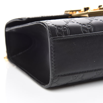 Gucci Guccissima Small Padlock Shoulder Bag Black 5 of 10