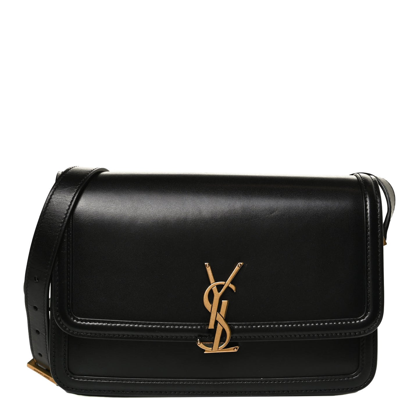 Box Calfskin Monogram Medium Solferino Satchel Black
