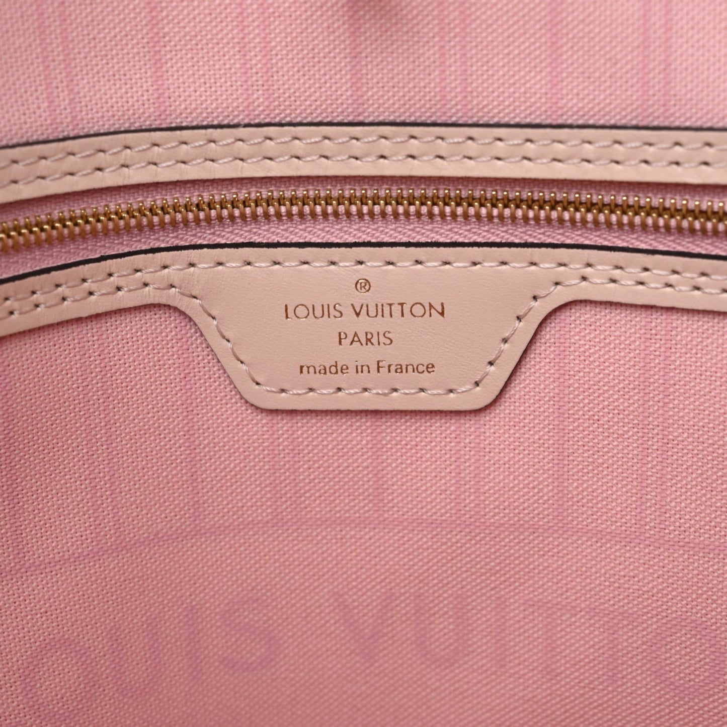 Damier Azur Braided Neverfull MM Pink