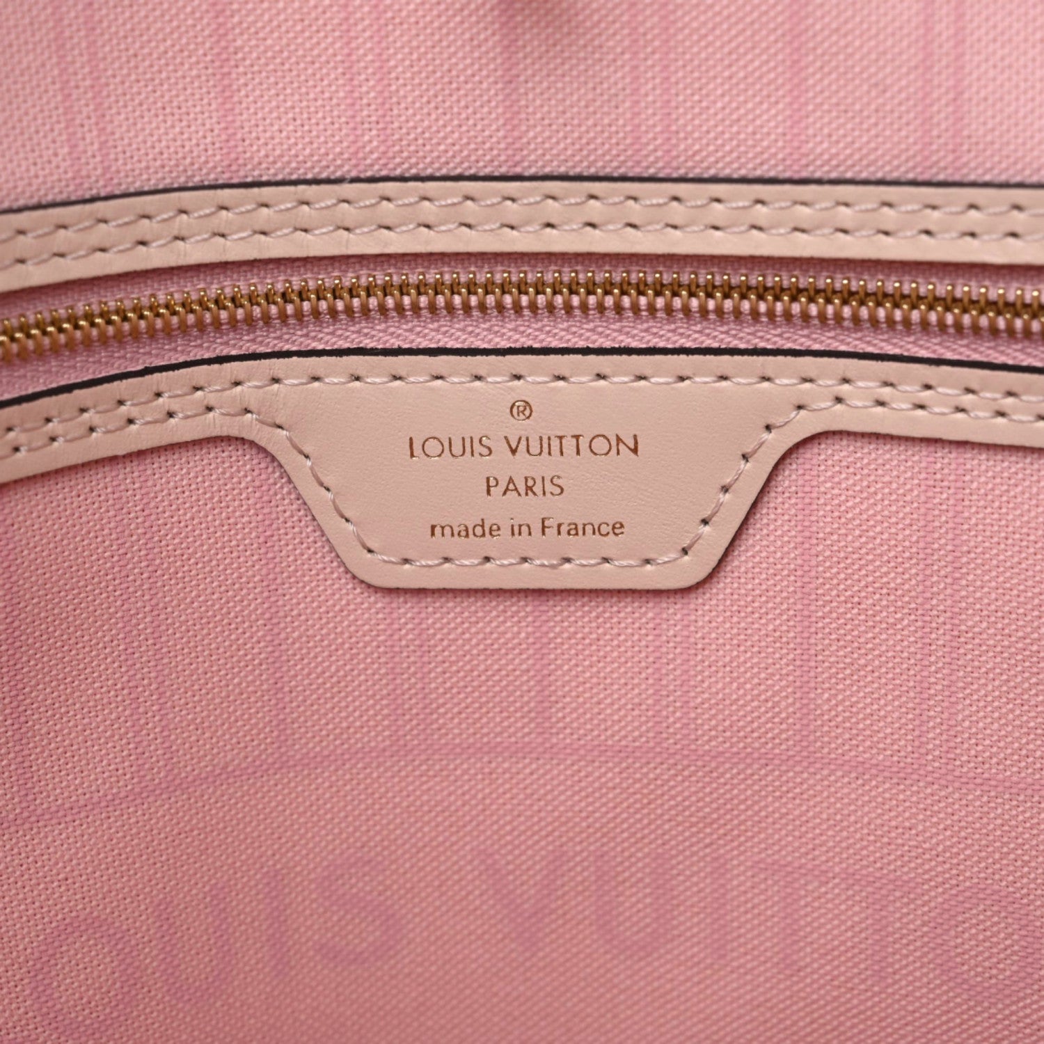 Louis Vuitton Damier Azur Braided Neverfull MM Pink 9 of 9